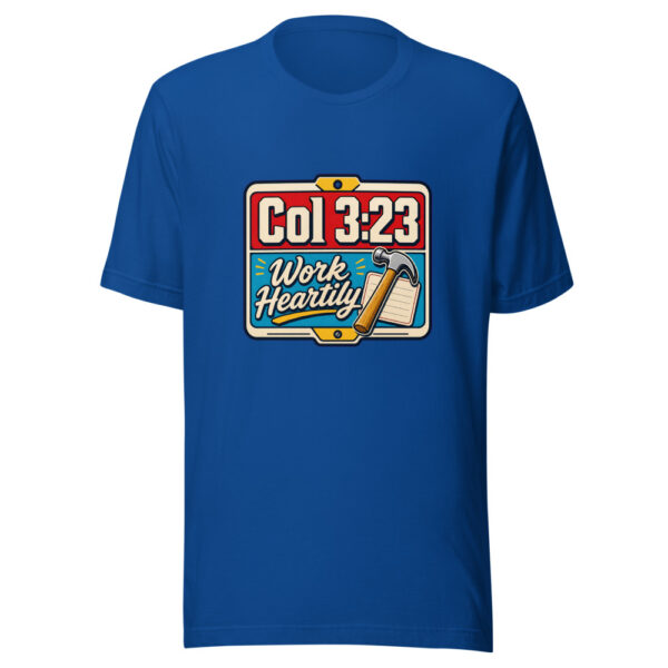 Col 3:23 Work Heartily Graphic Tee mockup 2 Col 3:23 Work Heartily Graphic Tee mockup 2