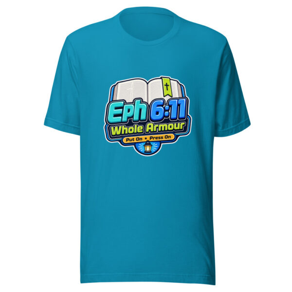 Eph 6:11 Whole Armour Graphic Tee mockup 2