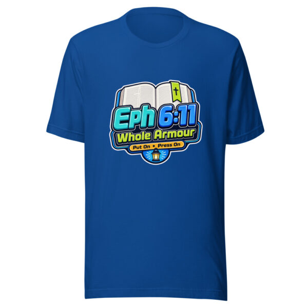Eph 6:11 Whole Armour Graphic Tee mockup 3