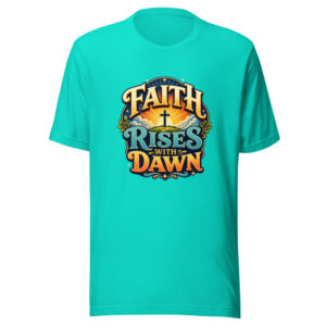 FAITH RISES WITH DAWN Heartbeat-20260622-codex-fallback Graphic Tee mockup 1 FAITH RISES WITH DAWN Heartbeat-20260622-codex-fallback Graphic Tee front view