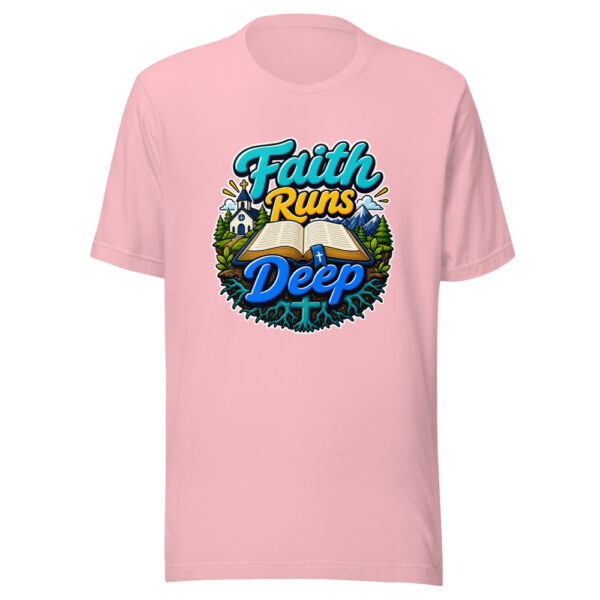 Faith Runs Deep Graphic Tee mockup 19