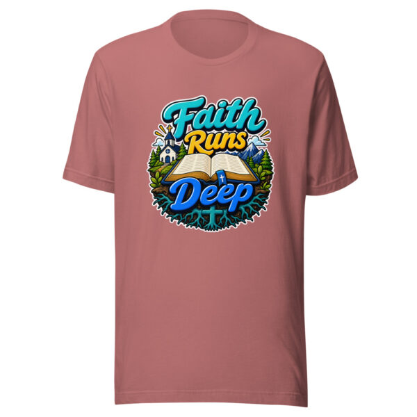 Faith Runs Deep Graphic Tee mockup 21