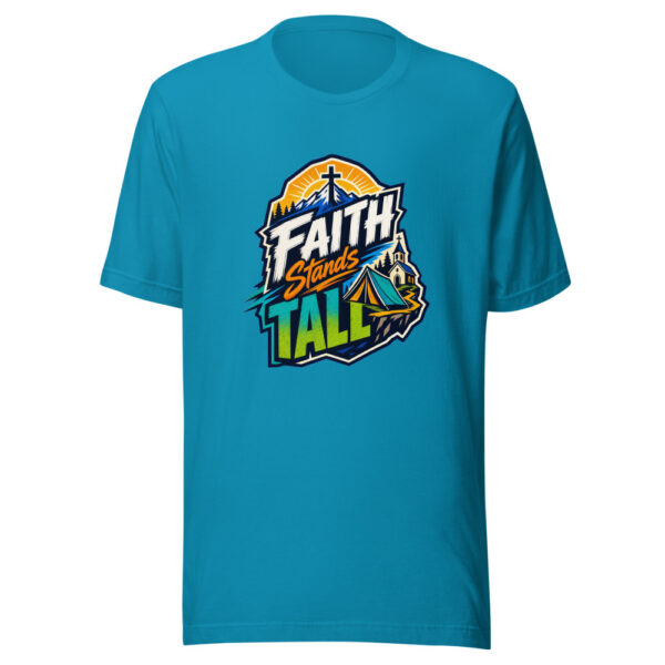 Faith Stands Tall Graphic Tee mockup 2