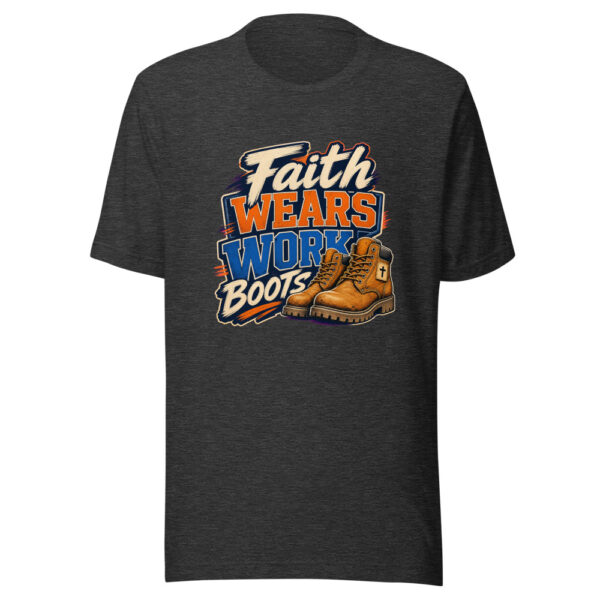 Faith Wears Work Boots Heartbeat-20260629T125651Z Graphic Tee mockup 12