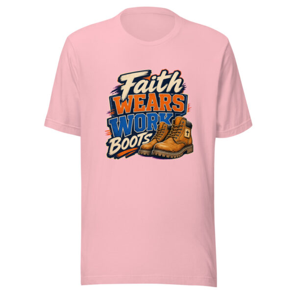 Faith Wears Work Boots Heartbeat-20260629T125651Z Graphic Tee mockup 18