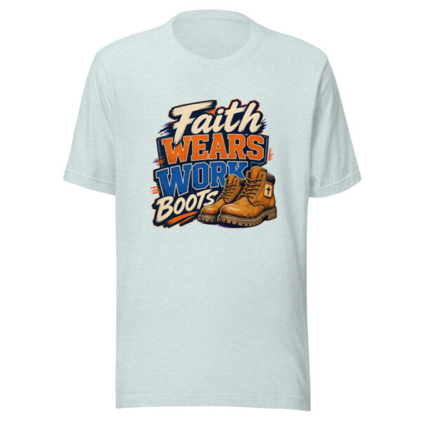 Faith Wears Work Boots Heartbeat-20260629T125651Z Graphic Tee mockup 22