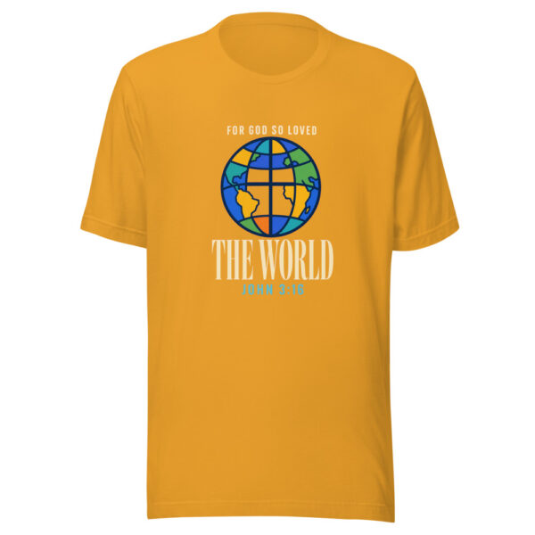 For God So Loved The World John 3:16 John-316-loved-world Graphic Tee mockup 1 For God So Loved The World John 3:16 John-316-loved-world Graphic Tee front view