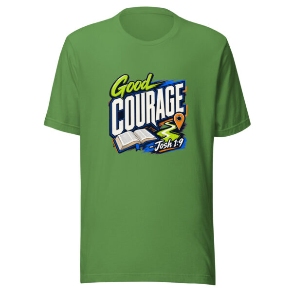 Good Courage - Josh 1:9 Graphic Tee mockup 16 Good Courage - Josh 1:9 Graphic Tee mockup 16