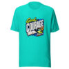 Good Courage - Josh 1:9 Graphic Tee mockup 4 Good Courage - Josh 1:9 Graphic Tee mockup 4