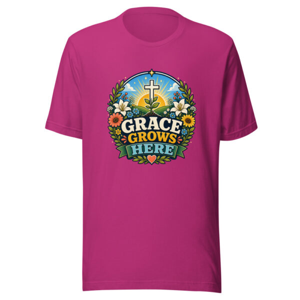 GRACE GROWS HERE Heartbeat-20260623-codex-fallback Graphic Tee mockup 15