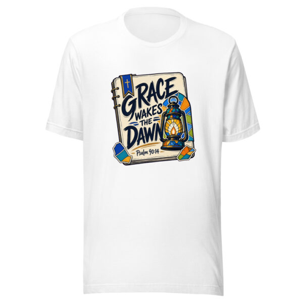 Grace Wakes The Dawn Graphic Tee mockup 8 Grace Wakes The Dawn Graphic Tee mockup 8