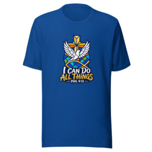 I Can Do All Things - Phil 4:13 Graphic Tee front view