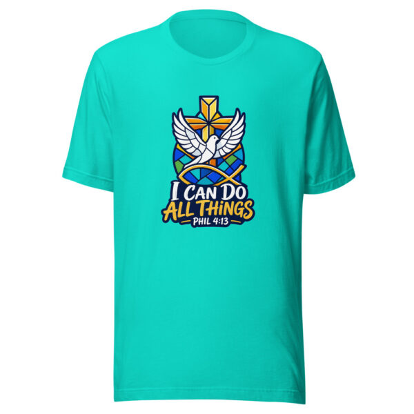 I Can Do All Things - Phil 4:13 Graphic Tee mockup 3