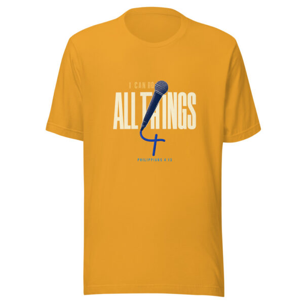 I Can Do All Things Philippians 4:13 Philippians-4-13-worship Graphic Tee front view