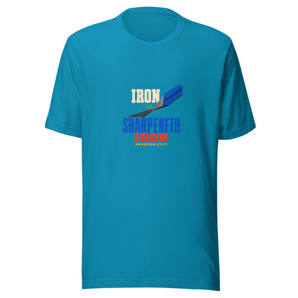 Iron Sharpeneth Iron Proverbs 27:17 Iron-sharpeneth-iron Graphic Tee front view