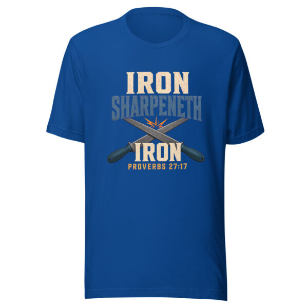Iron Sharpeneth Iron - Proverbs 27:17 Scripture-accountability Graphic Tee mockup 3