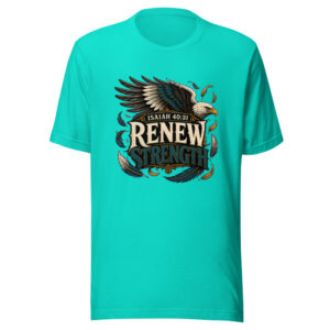 Isaiah 40:31 Renew Strength Heartbeat-20260630T141514Z Graphic Tee front view
