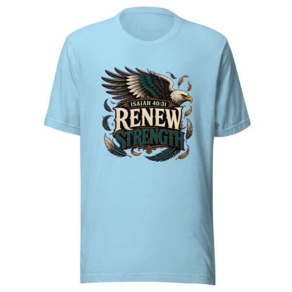 Isaiah 40:31 Renew Strength Heartbeat-20260630T141514Z Graphic Tee mockup 17