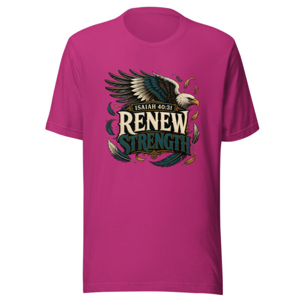 Isaiah 40:31 Renew Strength Heartbeat-20260630T141514Z Graphic Tee mockup 4
