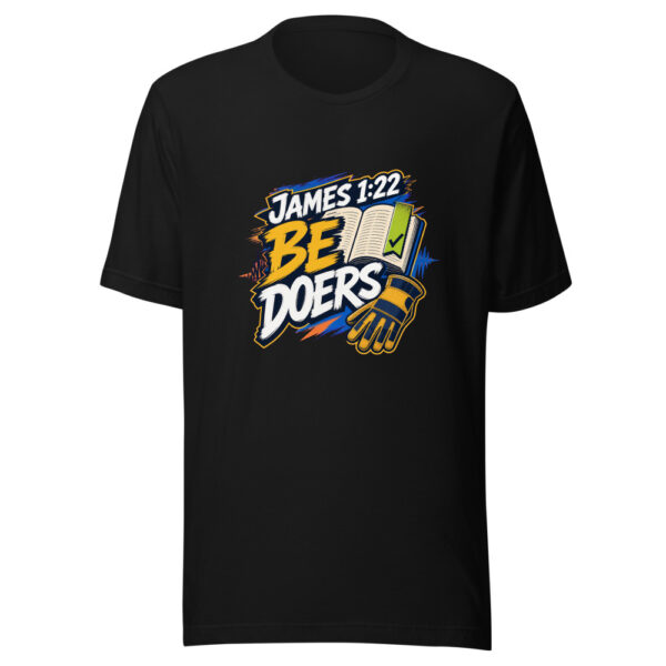 James 1:22 Be Doers Graphic Tee mockup 7 James 1:22 Be Doers Graphic Tee mockup 7