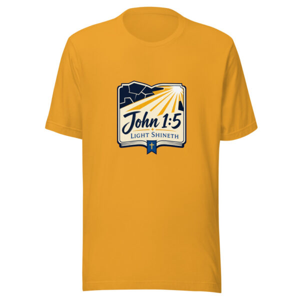 John 1:5 Light Shineth Graphic Tee front view