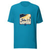 John 1:5 Light Shineth Graphic Tee mockup 2