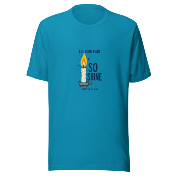 Let Your Light So Shine — Matthew 5:16 Light-so-shine Graphic Tee mockup 2