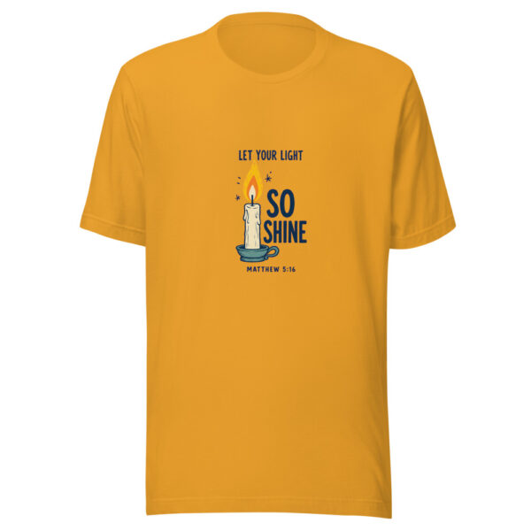 Let Your Light So Shine — Matthew 5:16 Light-so-shine Graphic Tee mockup 3