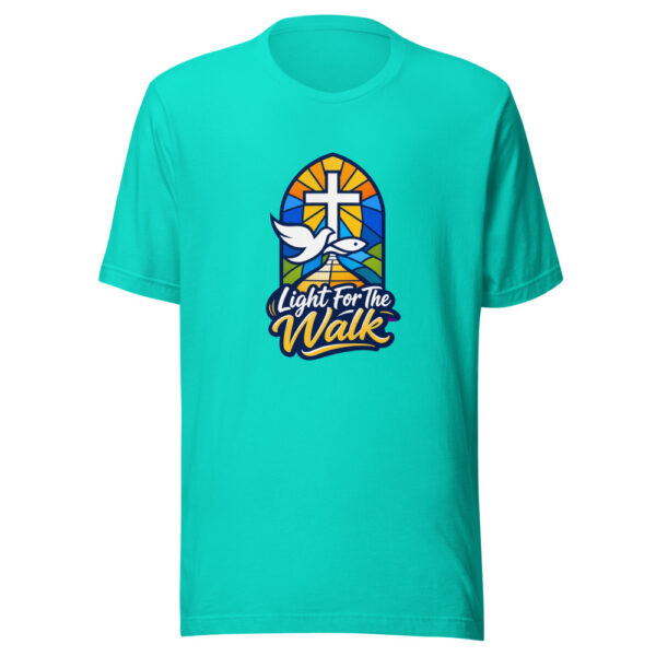 Light For The Walk Graphic Tee mockup 1 Light For The Walk Graphic Tee front view