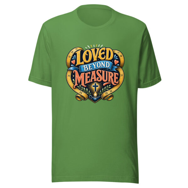 Loved Beyond Measure Graphic Tee mockup 17