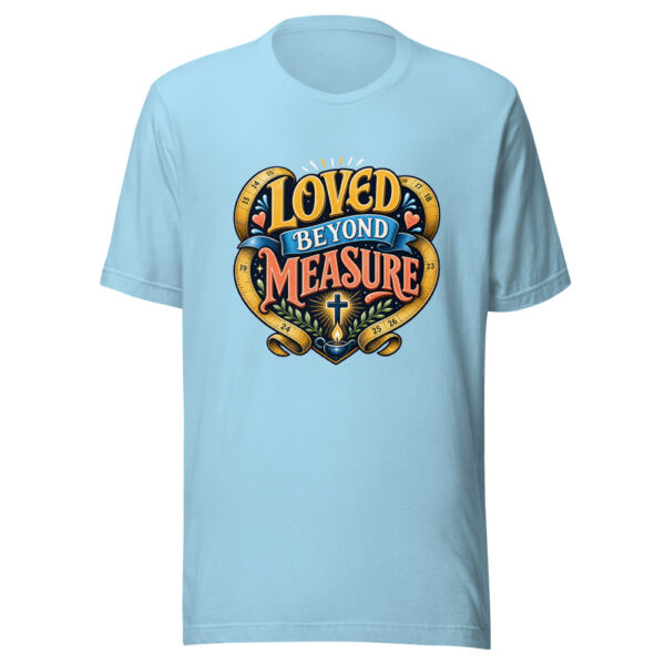 Loved Beyond Measure Graphic Tee mockup 5