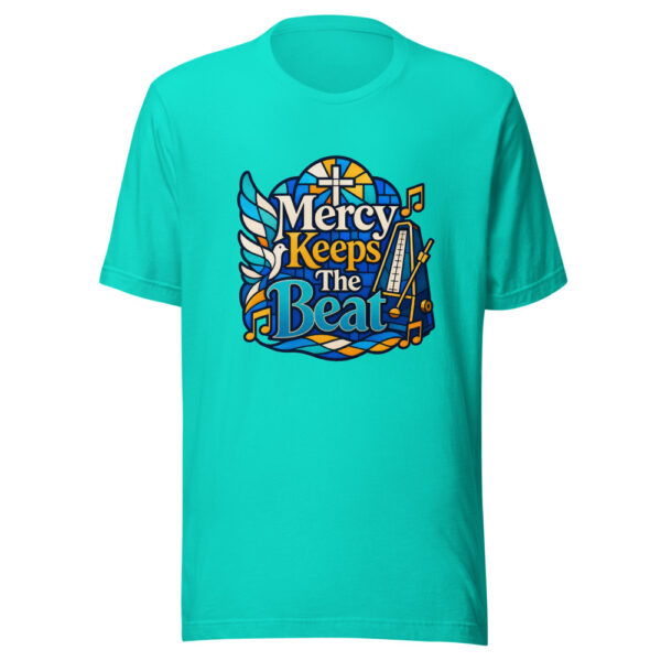 Mercy Keeps The Beat Heartbeat-20260629T125651Z Graphic Tee mockup 4
