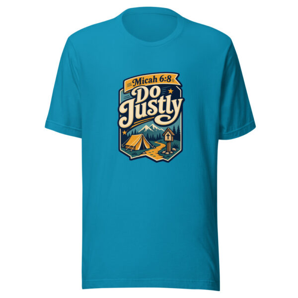Micah 6:8 Do Justly Graphic Tee mockup 2