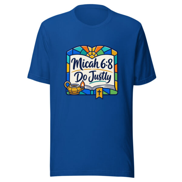 Micah 6:8 - Do Justly Graphic Tee mockup 2