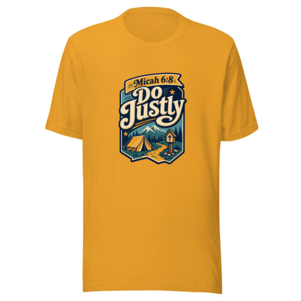 Micah 6:8 Do Justly Graphic Tee mockup 3