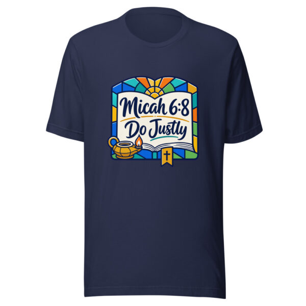 Micah 6:8 - Do Justly Graphic Tee mockup 9