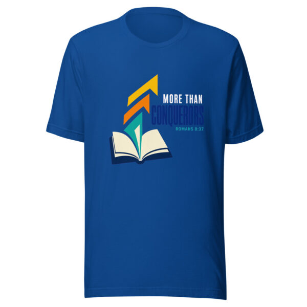 More Than Conquerors - Romans 8:37 Graphic Tee front view