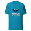 Mount Up With Wings Graphic Tee mockup 2
