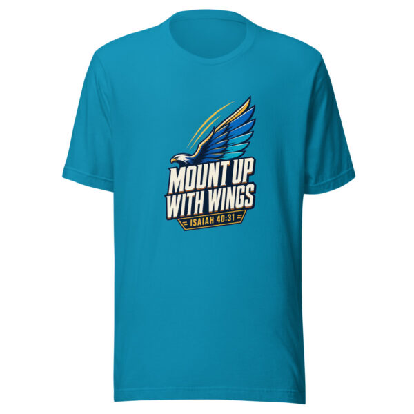 Mount Up With Wings - Isaiah 40:31 Graphic Tee mockup 2