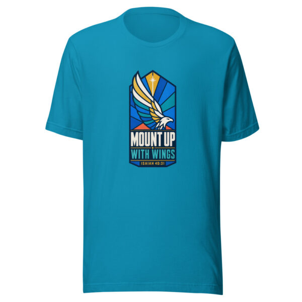 Mount Up With Wings - Isaiah 40:31 Graphic Tee mockup 2 Mount Up With Wings - Isaiah 40:31 Graphic Tee mockup 2