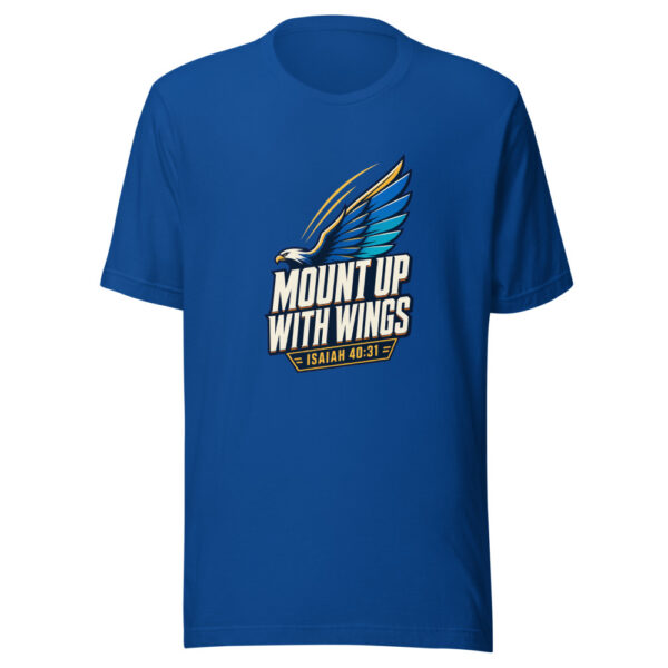 Mount Up With Wings - Isaiah 40:31 Graphic Tee mockup 3