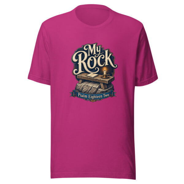 My Rock - Psalm Eighteen Two Graphic Tee front view