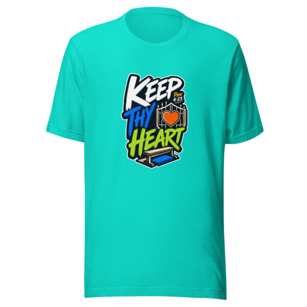 Prov 4:23 Keep Thy Heart Graphic Tee mockup 4 Prov 4:23 Keep Thy Heart Graphic Tee mockup 4