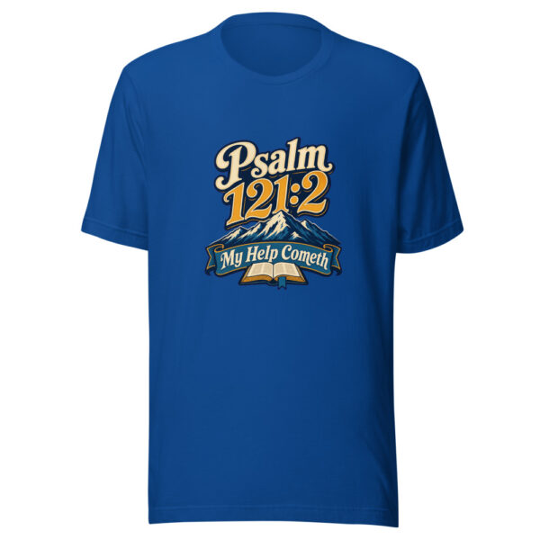 Psalm 121:2 My Help Cometh Graphic Tee mockup 1 Psalm 121:2 My Help Cometh Graphic Tee front view