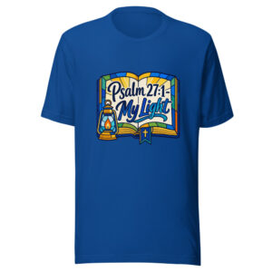 Psalm 27:1 - My Light Graphic Tee mockup 1 Psalm 27:1 - My Light Graphic Tee front view