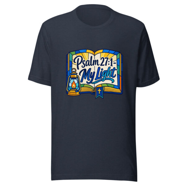 Psalm 27:1 - My Light Graphic Tee mockup 13 Psalm 27:1 - My Light Graphic Tee mockup 13