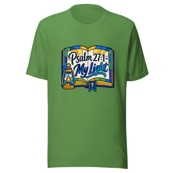 Psalm 27:1 - My Light Graphic Tee mockup 17 Psalm 27:1 - My Light Graphic Tee mockup 17