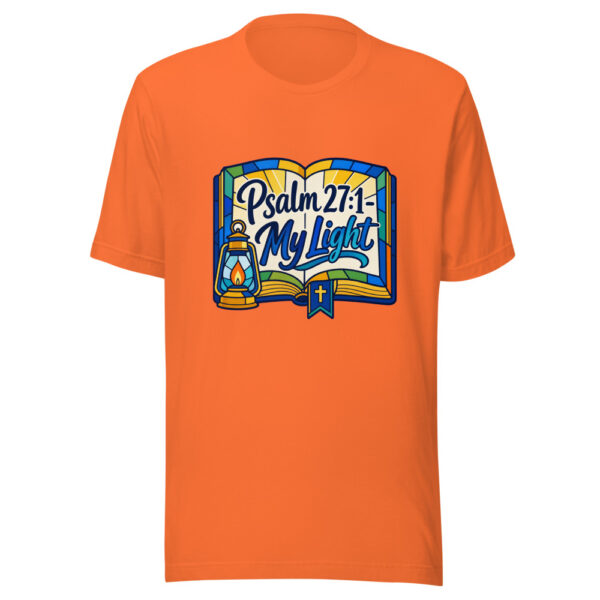 Psalm 27:1 - My Light Graphic Tee mockup 18 Psalm 27:1 - My Light Graphic Tee mockup 18
