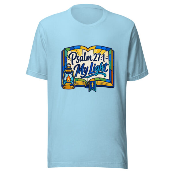 Psalm 27:1 - My Light Graphic Tee mockup 5 Psalm 27:1 - My Light Graphic Tee mockup 5