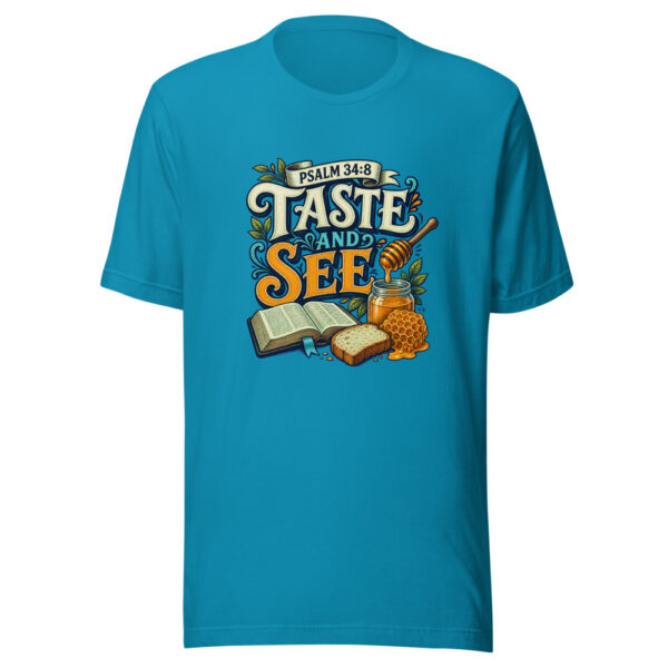 Psalm 34:8 Taste And See Heartbeat-20260701T041746Z Graphic Tee mockup 1 Psalm 34:8 Taste And See Heartbeat-20260701T041746Z Graphic Tee front view